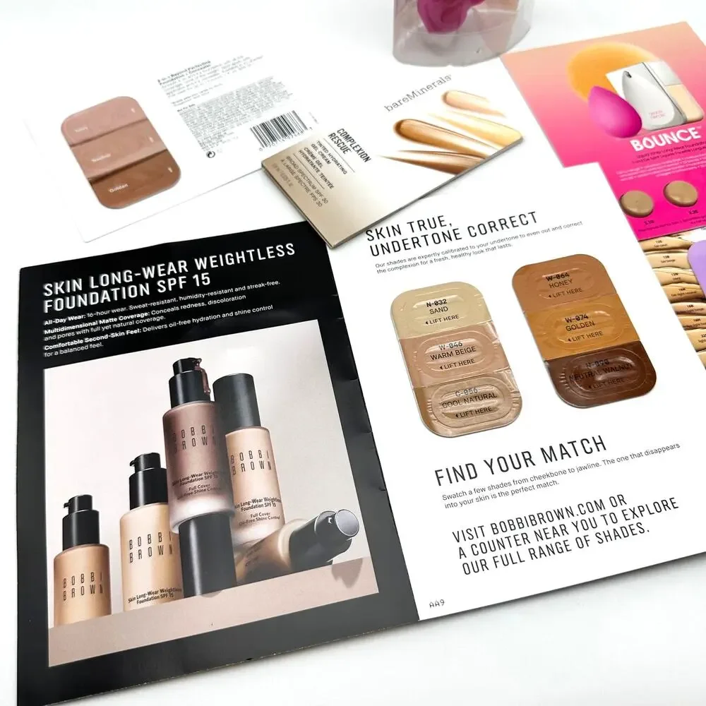 Real Techniques Miracle Sponges and Foundation Samples